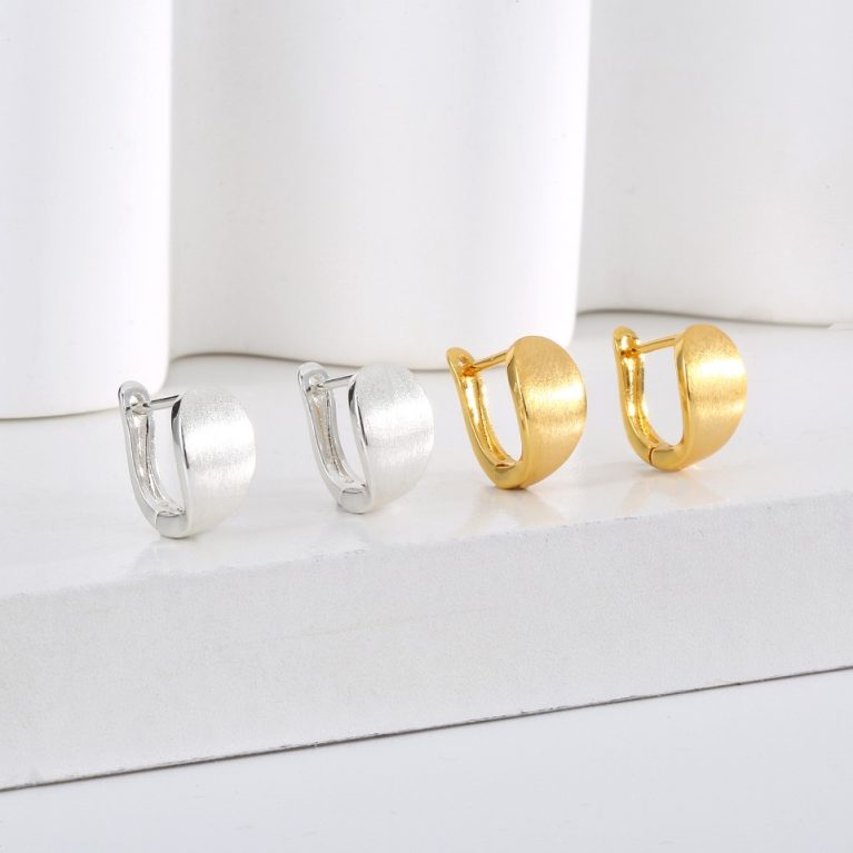 Eco-Friendly Copper Earrings with Real Gold Plating