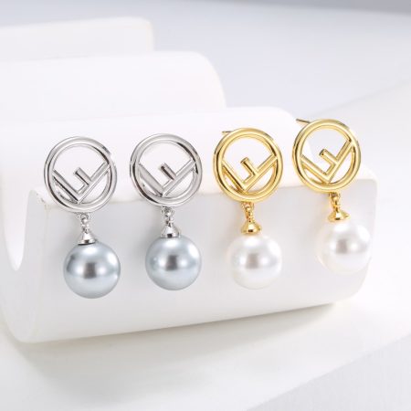 Hot Selling Eco-Friendly Copper & Real Gold Plated Pearl Earrings