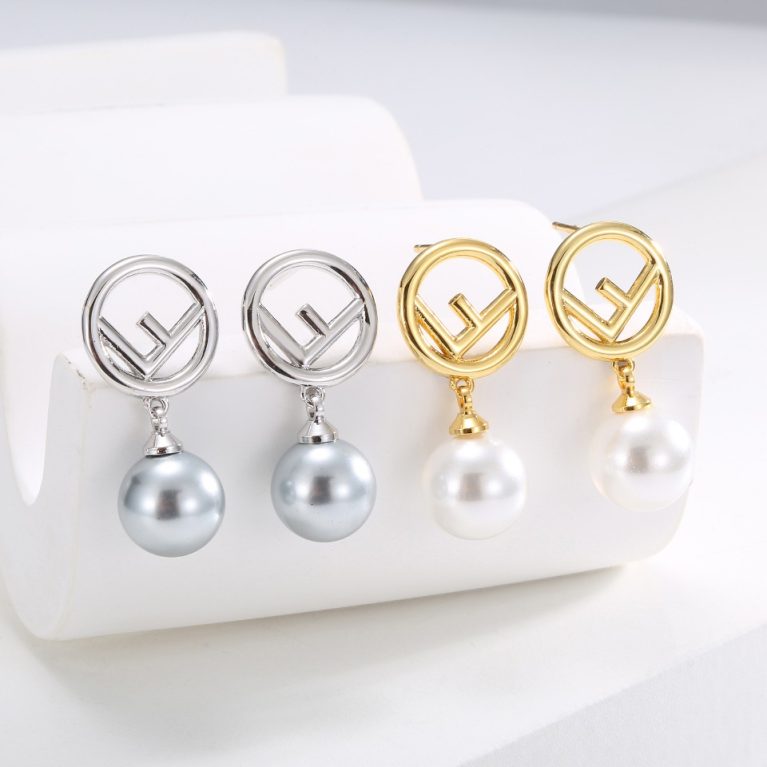 Hot Selling Eco-Friendly Copper & Real Gold Plated Pearl Earrings
