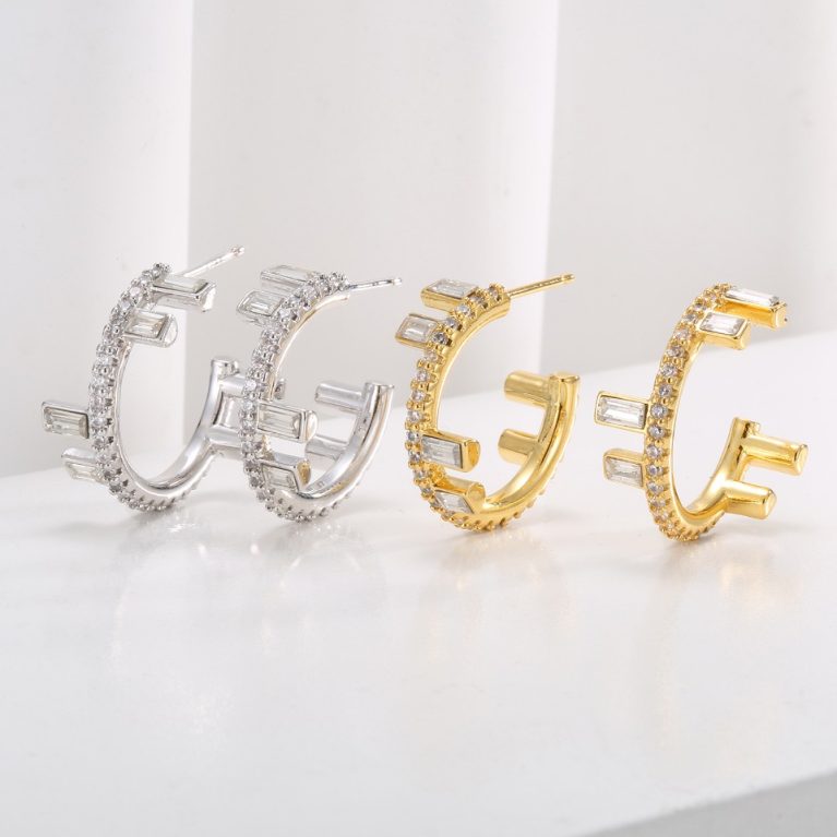 Eco-friendly Copper Gold-plated Earrings