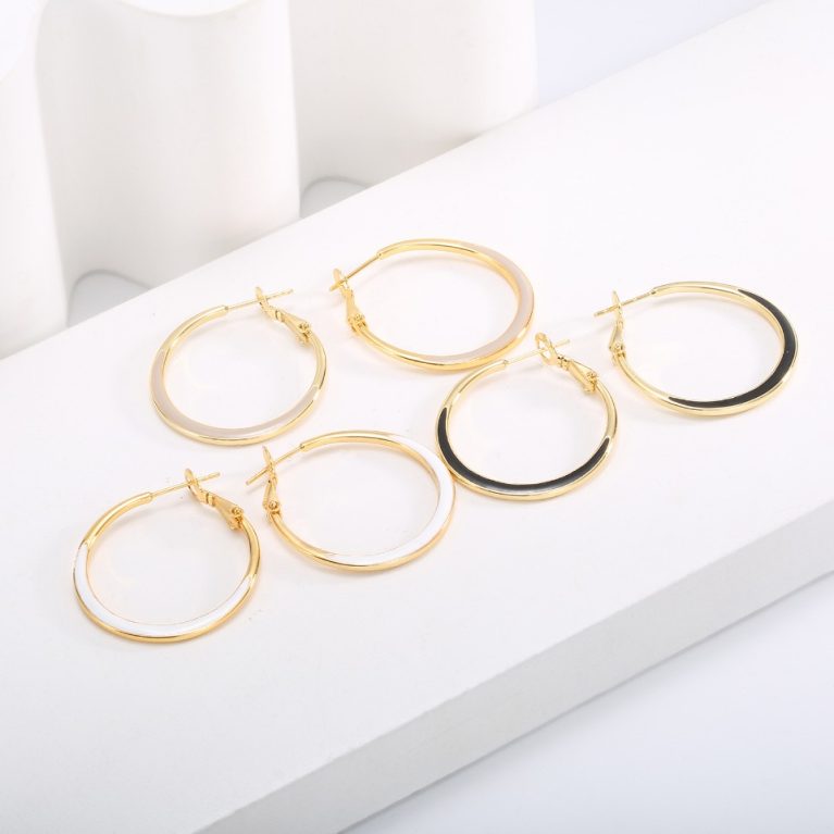 Eco-friendly Copper Real Gold Plated Earrings