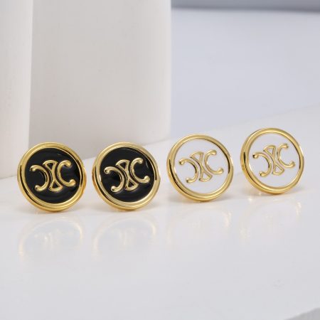 Elegant Eco-Friendly Copper Gold Plated Luxury-Style Earrings