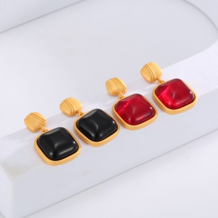 Eco-Friendly Copper Real Gold Plated Vintage-Style Earrings