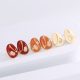 Eco-Friendly Copper Gold-Plated Drip Oil Ear Studs