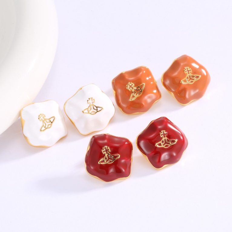 Luxury Brand-inspired Eco Copper Earrings with Genuine Gold Plating