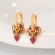 Eco-Friendly Copper Real Gold Plating & Guochao Style Ear Clasp