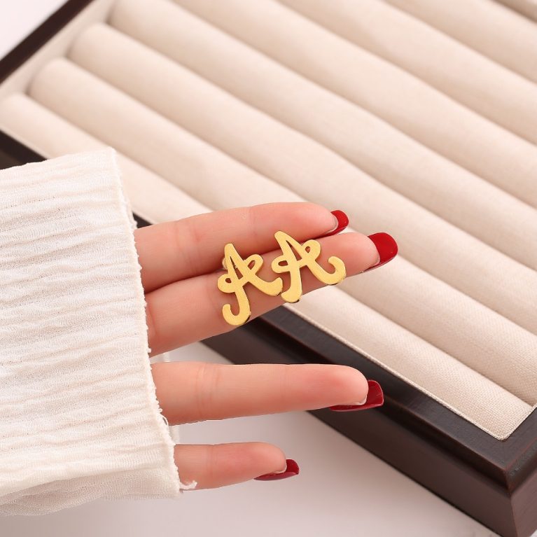 Eco-Friendly Copper Real Gold Plated Metallic-Style Earrings