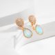 Eco-Friendly Copper Real Gold Plated Luxury Earrings