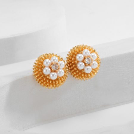 Eco-Friendly Copper Gold-Plated Earrings