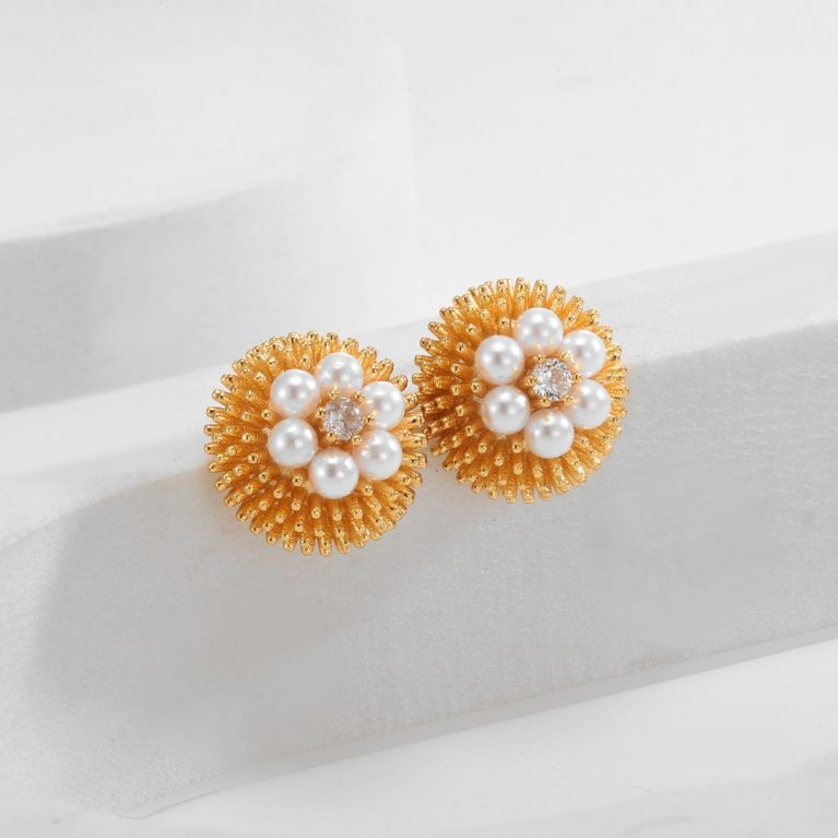 Eco-Friendly Copper Gold-Plated Earrings