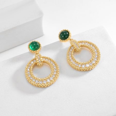 Eco-Friendly Copper with Real Gold Plating + Chic Modern Luxury Earrings