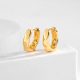 Eco-Friendly Copper Real Gold Plated Minimalist Ear Hooks