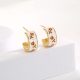 Eco-Friendly Copper Real Gold Plated Tulip Earrings