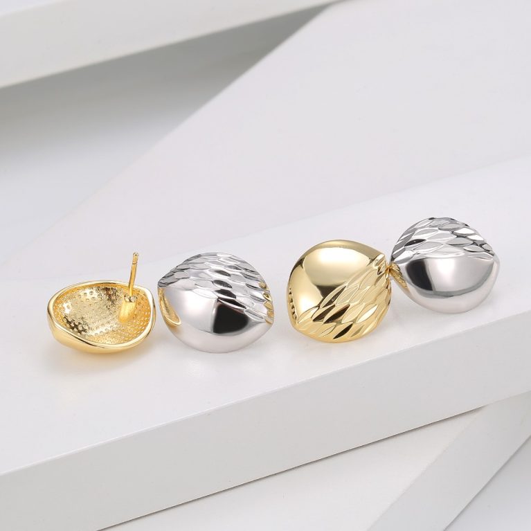 Eco-Friendly Copper Real Gold Plated Earrings