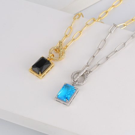 Eco-Friendly Copper Genuine Gold Plated Light Luxury Necklace
