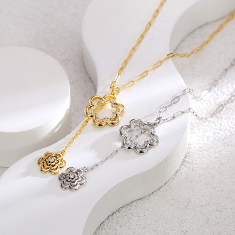 Eco-Friendly Copper Necklace with Real Gold Plating