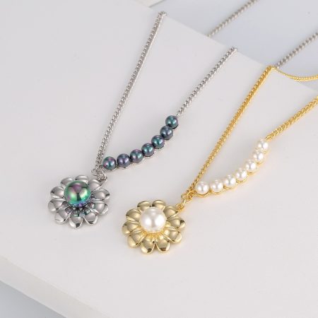 Eco-Friendly Copper Real Gold Plated Pearl Necklace