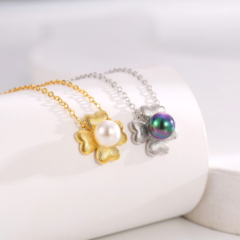 Eco-Friendly Copper with Genuine Gold Plating and Pearl Necklace