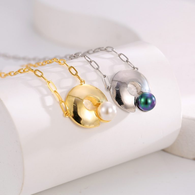 Eco-friendly Copper Gold Plated Necklace