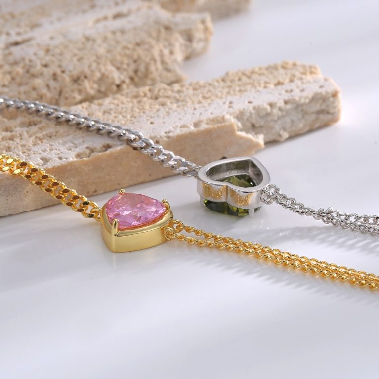 Eco-Friendly Copper with Real Gold Plating + Heart-Shaped Necklace