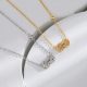 Eco-Friendly Copper Real Gold Plated Full Diamond Necklace - Gold & Silver Options