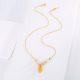 Eco-Friendly Copper Genuine Gold Plated Leaf Necklace