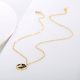 Eco-Friendly Copper Rabbit Necklace with Real Gold Plating