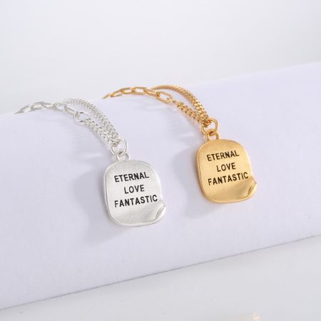 Eco-friendly Copper Real Gold Plated Fashion Necklace