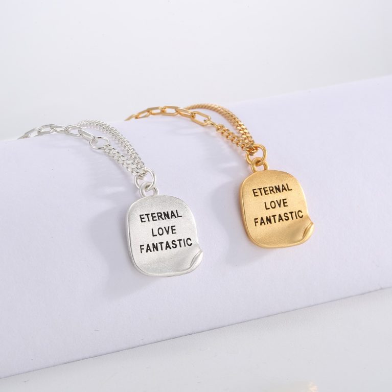 Eco-friendly Copper Real Gold Plated Fashion Necklace