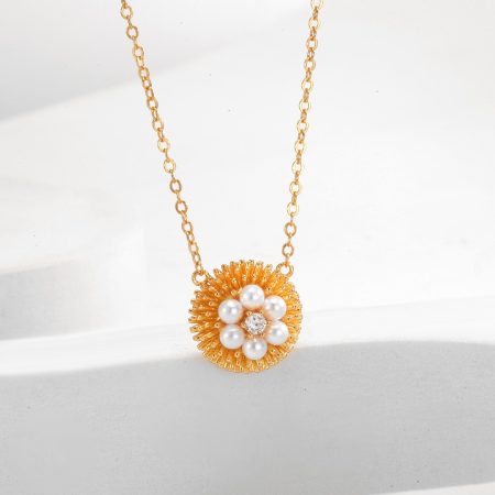 Eco-Friendly Copper Necklace with Real Gold Plating