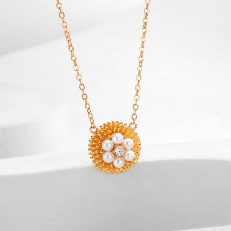 Eco-Friendly Copper Necklace with Real Gold Plating