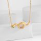 Eco-Friendly Copper Snake Necklace with Real Gold Plating