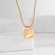 Popular Eco-Friendly Copper Necklace with Genuine Gold Plating & Modern Minimalist Design