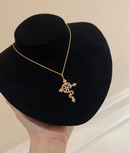 Elegant Eco-friendly Copper with Real Gold Plating + Flashy Serpent Necklace